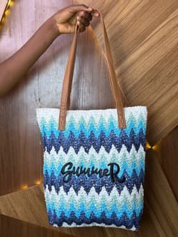 Wool tote bag